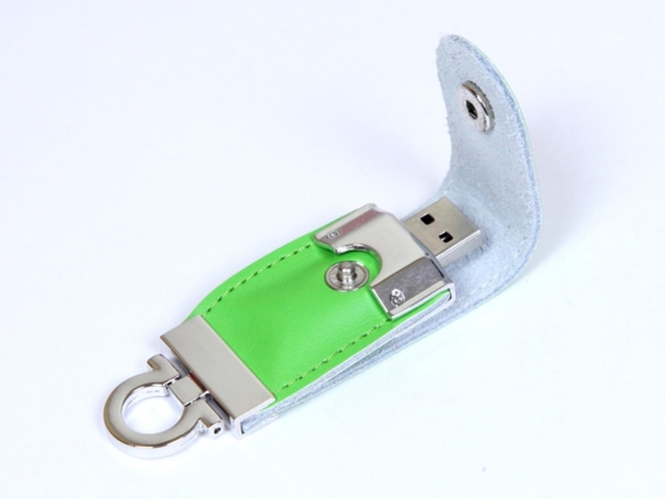 USB 2.0- флешка на 64 Гб в виде брелока (зеленый) 64Gb