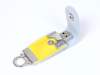 USB 2.0- флешка на 32 Гб в виде брелока (желтый) 32Gb (Изображение 1)