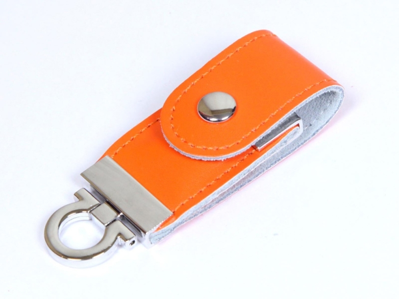 USB 2.0- флешка на 32 Гб в виде брелока (оранжевый) 32Gb (Изображение 2)