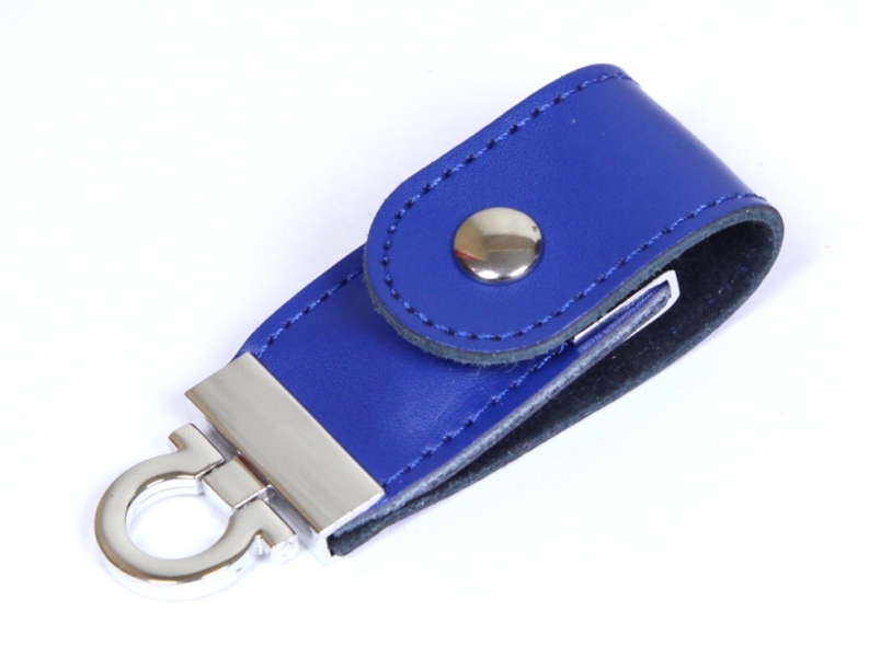 USB 2.0- флешка на 8 Гб в виде брелока (синий) 8Gb (Изображение 2)