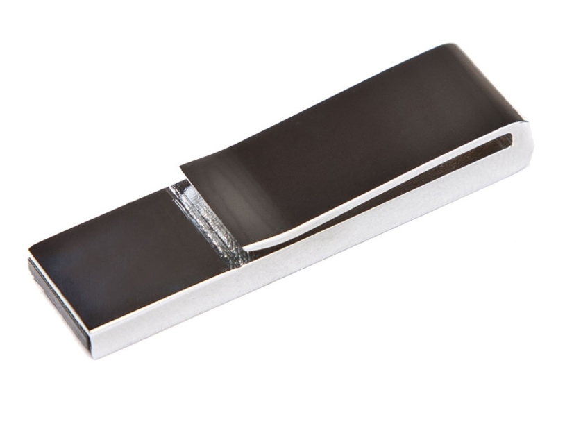 USB 2.0- флешка на 32 Гб в виде зажима для купюр (серебристый) 32Gb (Изображение 2)