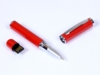 USB 2.0- флешка на 64 Гб в виде ручки с мини чипом (красный) 64Gb (Изображение 1)