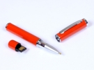 USB 2.0- флешка на 64 Гб в виде ручки с мини чипом (оранжевый) 64Gb