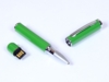 USB 2.0- флешка на 32 Гб в виде ручки с мини чипом (зеленый) 32Gb (Изображение 1)