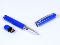 USB 2.0- флешка на 8 Гб в виде ручки с мини чипом (синий) 8Gb