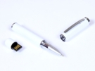 USB 2.0- флешка на 8 Гб в виде ручки с мини чипом (белый) 8Gb