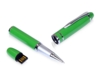 USB 2.0- флешка на 64 Гб в виде ручки с мини чипом (зеленый) 64Gb (Изображение 1)