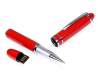 USB 2.0- флешка на 64 Гб в виде ручки с мини чипом (красный) 64Gb (Изображение 1)