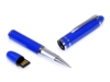 USB 2.0- флешка на 64 Гб в виде ручки с мини чипом (синий) 64Gb (Изображение 1)