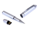 USB 2.0- флешка на 64 Гб в виде ручки с мини чипом (серебристый) 64Gb