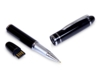 USB 2.0- флешка на 64 Гб в виде ручки с мини чипом (черный) 64Gb (Изображение 1)