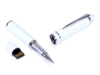 USB 2.0- флешка на 64 Гб в виде ручки с мини чипом (белый) 64Gb (Изображение 1)