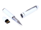 USB 2.0- флешка на 64 Гб в виде ручки с мини чипом (белый) 64Gb