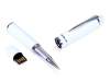 USB 2.0- флешка на 32 Гб в виде ручки с мини чипом (белый) 32Gb (Изображение 1)