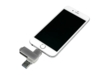 USB 3.0/micro USB/Lightning- флешка на 32 Гб с поворотным механизмом (серебристый) 32Gb (Изображение 4)
