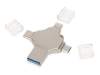 USB-флешка 3.0 на 32 Гб 4-в-1 Ultra, серебристый (Изображение 2)