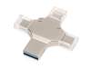 USB-флешка 3.0 на 32 Гб 4-в-1 Ultra, серебристый (Изображение 4)