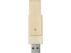 USB 2.0-флешка на 16ГБ Rotate из бамбука (бежевый) 16Gb (Изображение 2)
