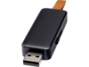 USB-флешка на 16 Гб Gleam с подсветкой (черный) 16Gb (Изображение 1)