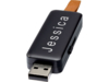 USB-флешка на 16 Гб Gleam с подсветкой (черный) 16Gb (Изображение 4)