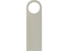 USB 2.0- флешка на 64 Гб с мини чипом, компактный дизайн с круглым отверстием (серебристый) 64Gb (Изображение 3)