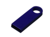 USB 2.0-флешка на 128 Гб с мини чипом и круглым отверстием (синий) 128Gb (Изображение 1)