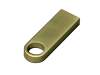 USB 2.0-флешка на 128 Гб с мини чипом и круглым отверстием (золотистый) 128Gb (Изображение 3)