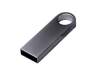 USB 2.0-флешка на 128 Гб с мини чипом и круглым отверстием (серебристый) 128Gb (Изображение 2)
