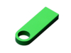USB 2.0-флешка на 64 Гб с мини чипом и круглым отверстием (зеленый) 64Gb (Изображение 2)