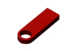 USB 2.0-флешка на 64 Гб с мини чипом и круглым отверстием (красный) 64Gb (Изображение 2)