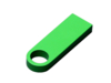 USB 2.0-флешка на 32 Гб с мини чипом и круглым отверстием (зеленый) 32Gb (Изображение 2)