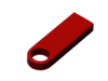 USB 2.0-флешка на 16 Гб с мини чипом и круглым отверстием (красный) 16Gb (Изображение 2)
