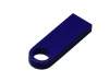 USB 2.0-флешка на 16 Гб с мини чипом и круглым отверстием (синий) 16Gb (Изображение 2)