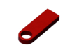 USB 2.0-флешка на 8 Гб с мини чипом и круглым отверстием (красный) 8Gb (Изображение 2)