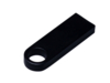 USB 2.0-флешка на 8 Гб с мини чипом и круглым отверстием (черный) 8Gb (Изображение 3)