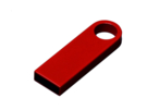 USB 2.0-флешка на 4 Гб с мини чипом и круглым отверстием (красный) 4Gb