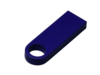 USB 2.0-флешка на 4 Гб с мини чипом и круглым отверстием (синий) 4Gb (Изображение 2)