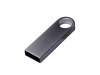 USB 2.0-флешка на 4 Гб с мини чипом и круглым отверстием (серебристый) 4Gb (Изображение 2)