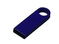 USB 2.0-флешка на 512 Мбайт с мини чипом и круглым отверстием (синий) 512Mb