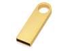 USB 2.0- флешка на 8 Гб с мини чипом, компактный дизайн с круглым отверстием (золотистый) 8Gb (Изображение 1)