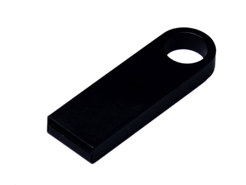 USB 3.0-флешка на 128 Гб с мини чипом и круглым отверстием (черный) 128Gb (Изображение 2)