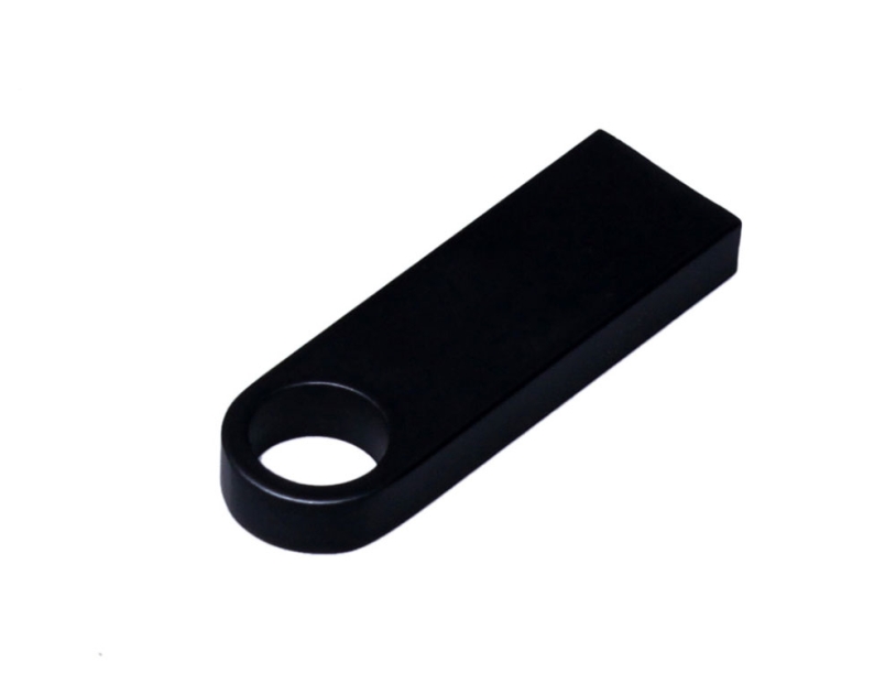 USB 3.0-флешка на 128 Гб с мини чипом и круглым отверстием (черный) 128Gb (Изображение 3)