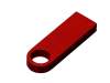 USB 3.0-флешка на 64 Гб с мини чипом и круглым отверстием (красный) 64Gb (Изображение 3)