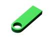USB 3.0-флешка на 16 Гб с мини чипом и круглым отверстием (зеленый) 16Gb (Изображение 3)