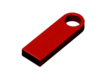 USB 3.0-флешка на 16 Гб с мини чипом и круглым отверстием (красный) 16Gb (Изображение 1)