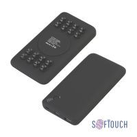 Беспроводное зарядное устройство "Ten SOFTTOUCH", 10000 mAh (черный)