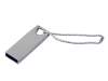 USB 2.0-флешка на 8 Гб с мини чипом и отверстием для цепочки (серебристый) 8Gb (Изображение 1)