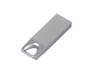 USB 2.0-флешка на 8 Гб с мини чипом и отверстием для цепочки (серебристый) 8Gb (Изображение 3)