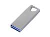 USB 3.0-флешка на 128 Гб с мини чипом и отверстием для цепочки (серебристый) 128Gb (Изображение 2)
