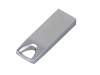 USB 3.0-флешка на 64 Гб с мини чипом и отверстием для цепочки (серебристый) 64Gb (Изображение 3)
